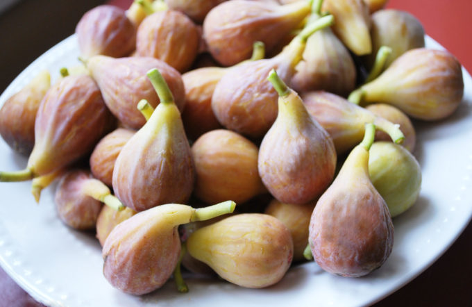 plate of fresh figs