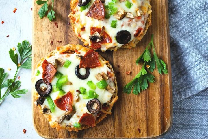 Supreme Air Fryer English Muffin Pizza- Amee's Savory Dish
