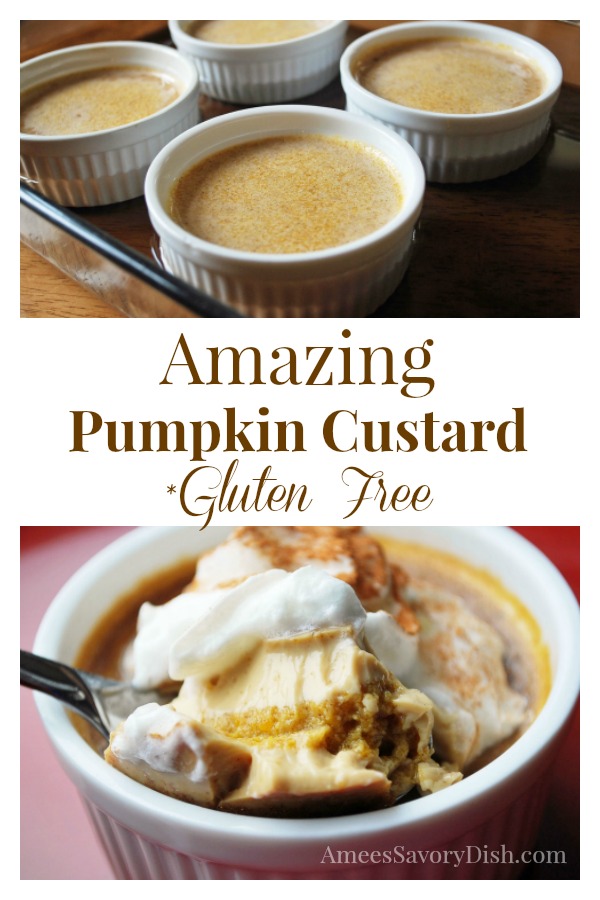 This amazing Pumpkin custard is just like pumpkin pie without the crust! 