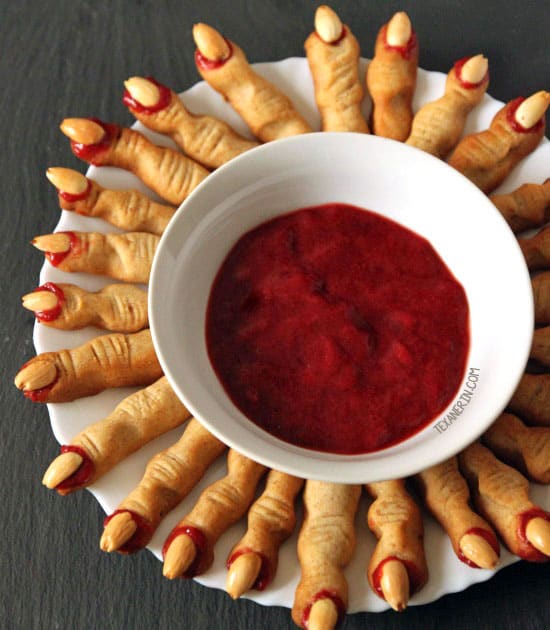 Witches Finger Cookies without food coloring