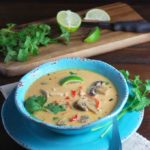 Crockpot Coconut curry chicken soup is so full of flavor, it will rock your taste buds!! I love this slow cooker recipe for a flavorful soup that makes a comforting wintertime meal