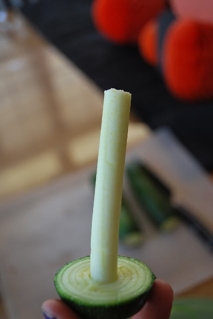 leftover zucchini after spiralizing for zucchini noodles