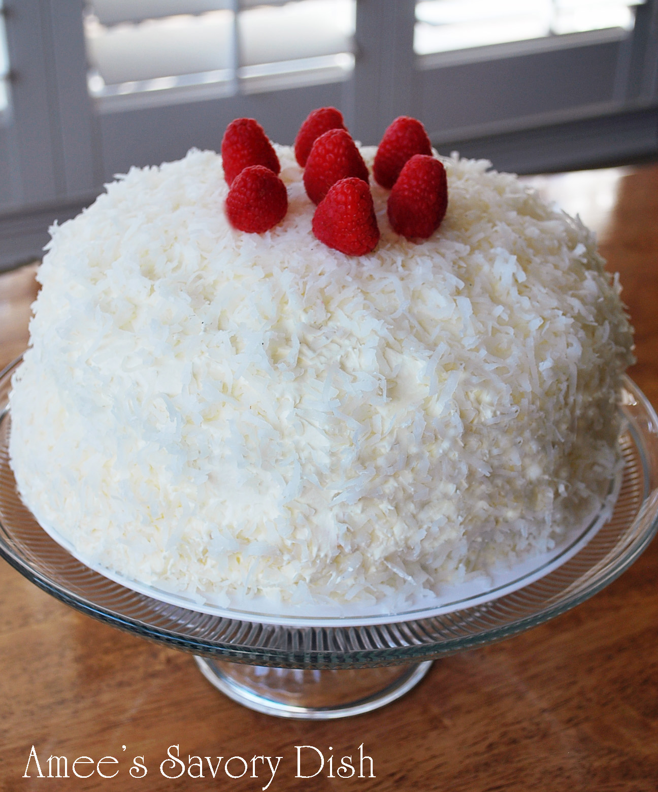 Raspberry Vanilla Bean Cake with White Chocolate Buttercream