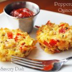 pepperoni pizza quinoa cups with pizza dipping sauce