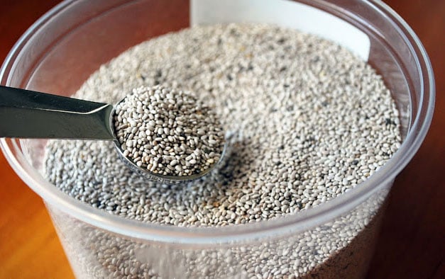 Chia seeds for coconut banana smoothie