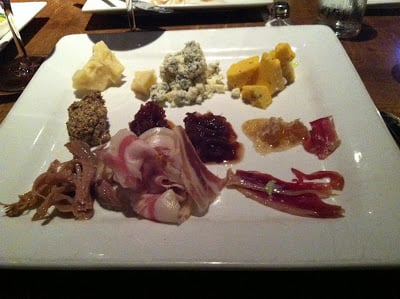 cured meat and cheese platter from Robert Irvine's restaurant, EAT.