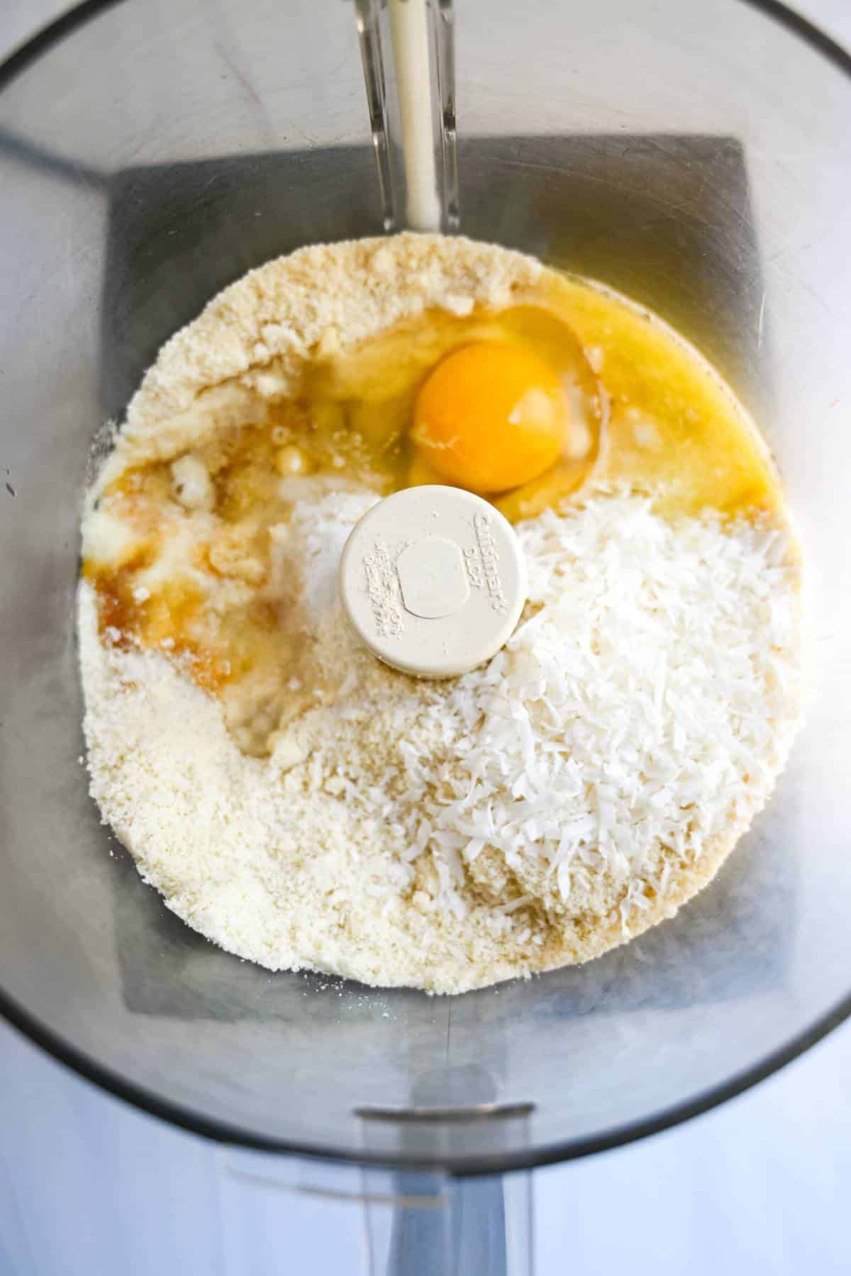 almond flour pie crust ingredients in a food processor