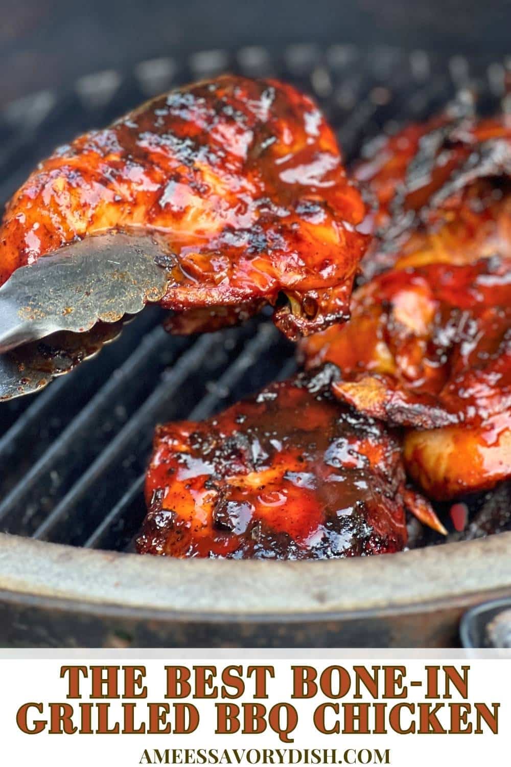 Grab my tips and recipe for making the most delicious, super moist grilled barbecue chicken! via @Ameessavorydish