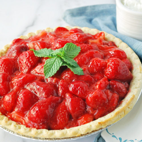 No-Sugar-Added Fresh Strawberry Pie - Amee's Savory Dish