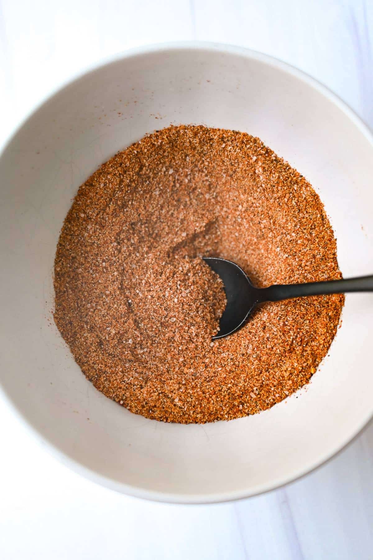 bbq dry rub mixed in a bowl
