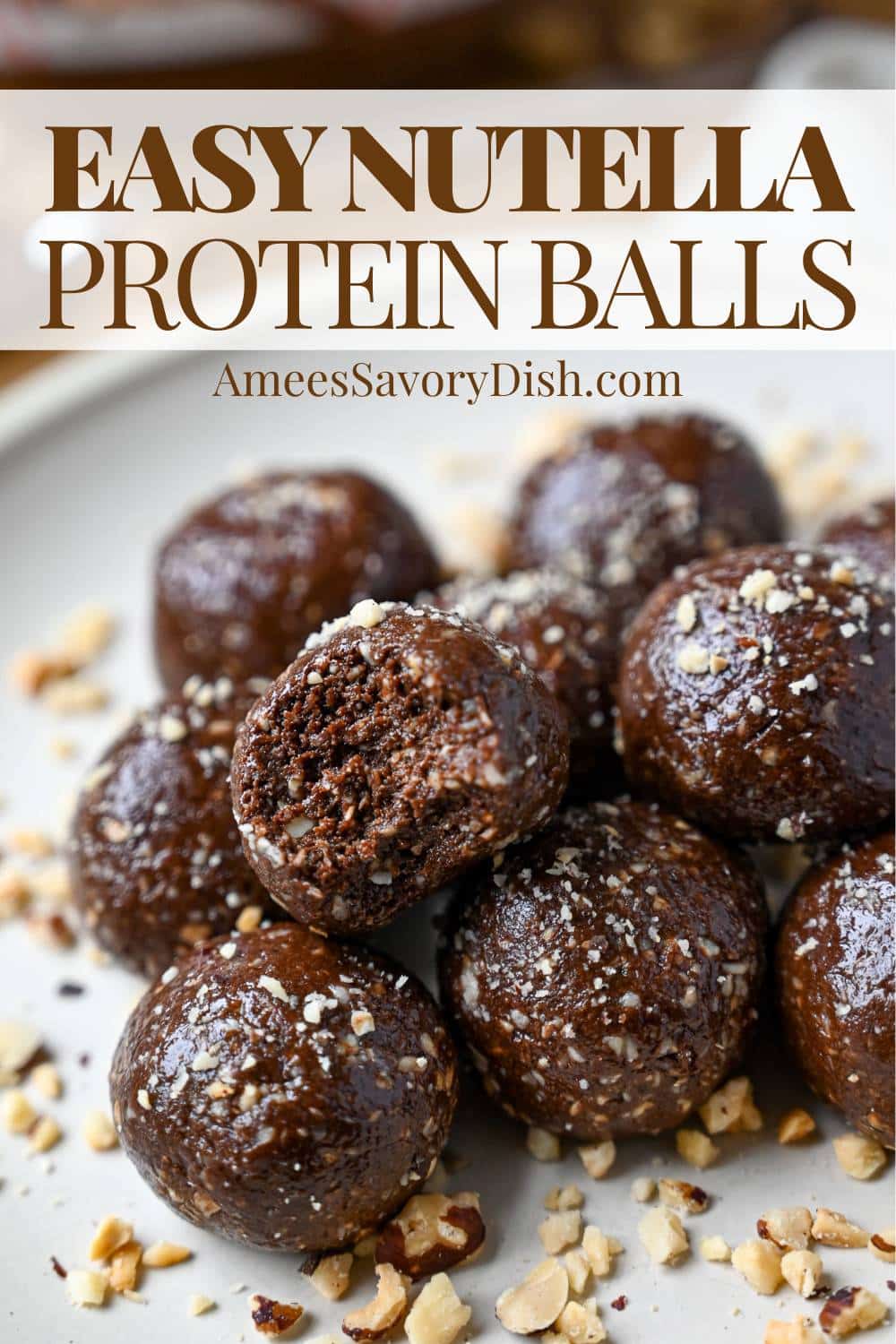 Calling all Nutella lovers! These delicious Nutella protein balls are easy to make, nutrient-packed, and taste like a decadent sweet treat! via @Ameessavorydish