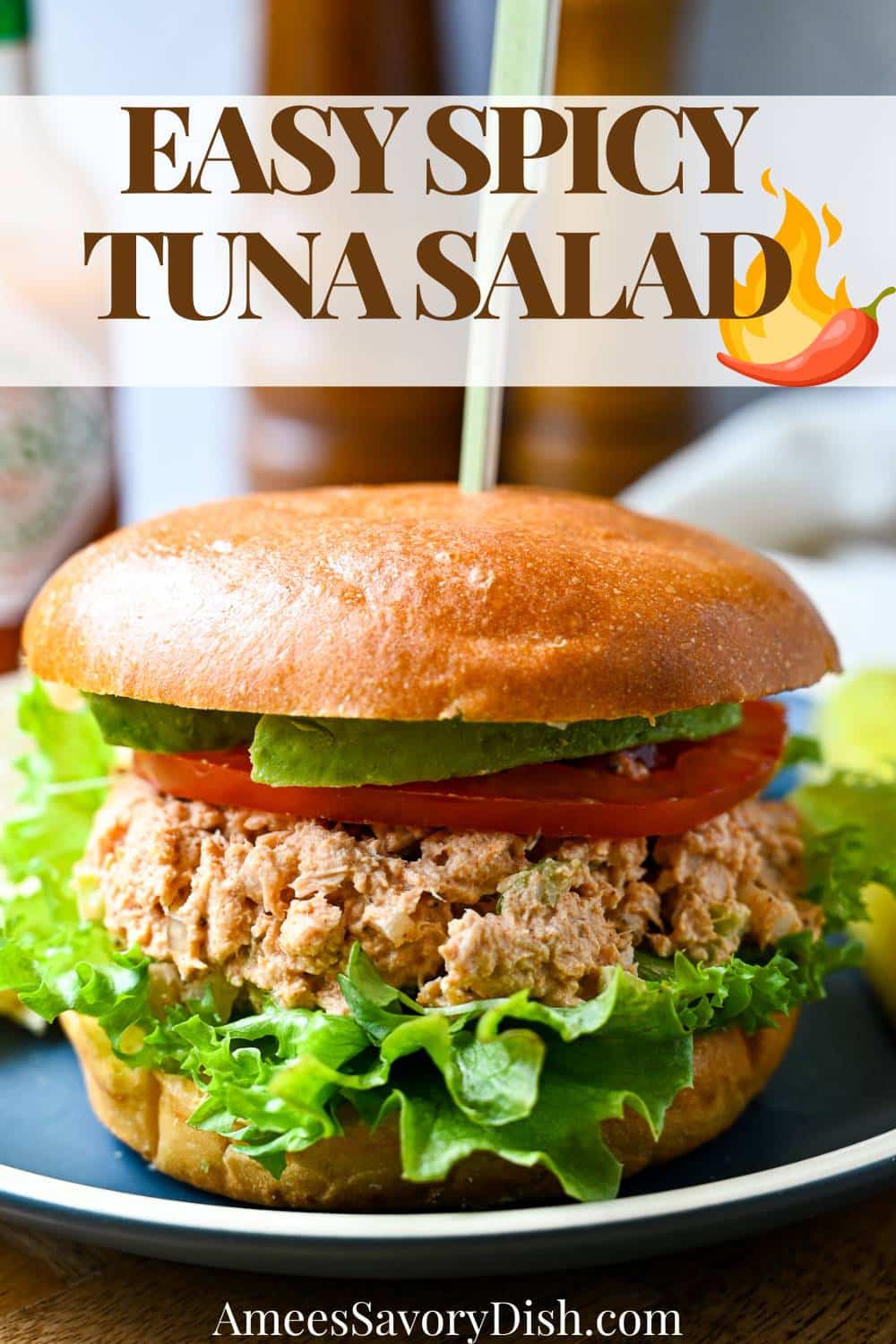 An irresistible fusion of albacore tuna, creamy mayo, spicy Dijon, pickled jalapeños, crisp veggies, fiery spices, and Tabasco sauce. via @Ameessavorydish