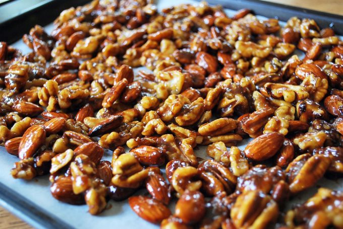 Sweet and Spicy Candied Nuts recipe