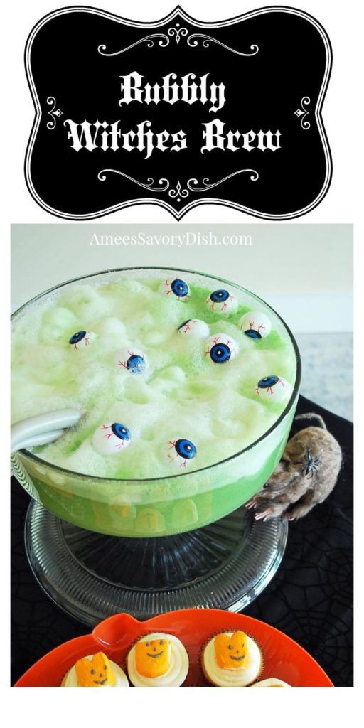 Bubbly Witches Brew Punch for Halloween- Amee's Savory Dish