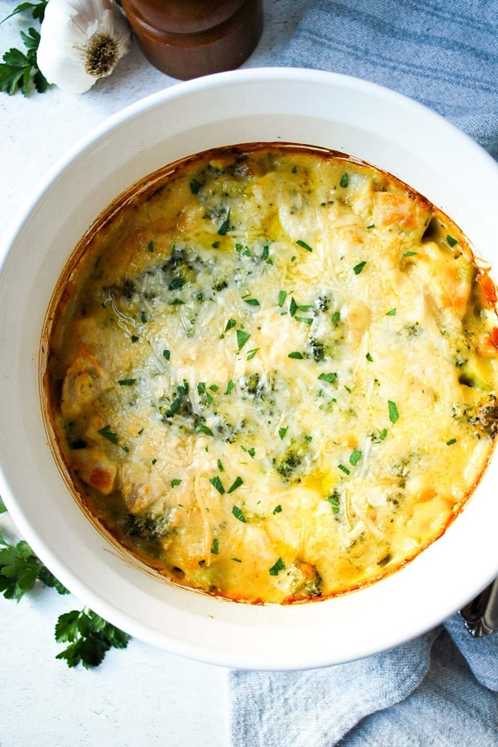 Low Carb Chicken Broccoli Casserole {Gluten-Free Option} - Amee's ...