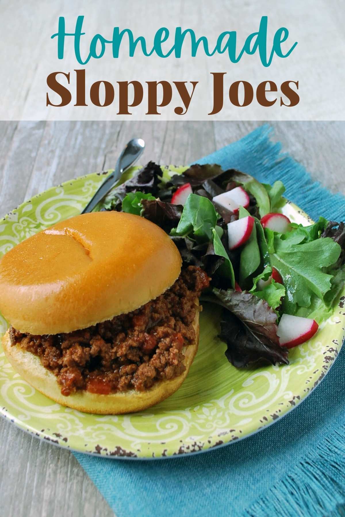 A simple and easy recipe to whip up homemade sloppy joes made with healthier ingredients, such as lean ground beef, fresh garlic, and natural sugar. via @Ameessavorydish