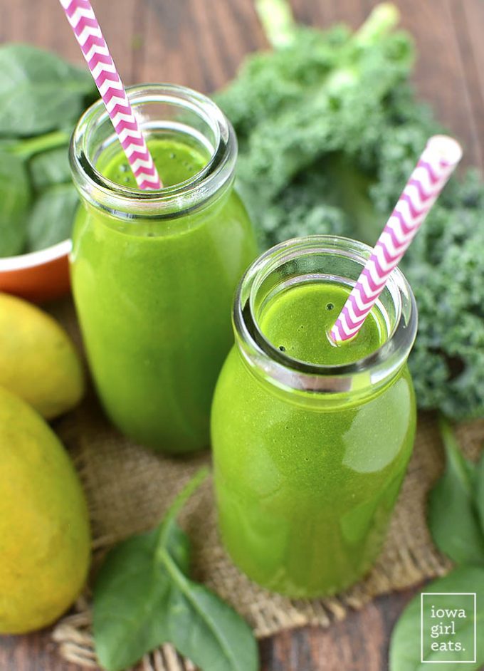 Best Ever Green Smoothie from Iowa Girl Eats