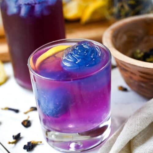 Butterfly Pea Flower Tea Lemonade - Amee's Savory Dish