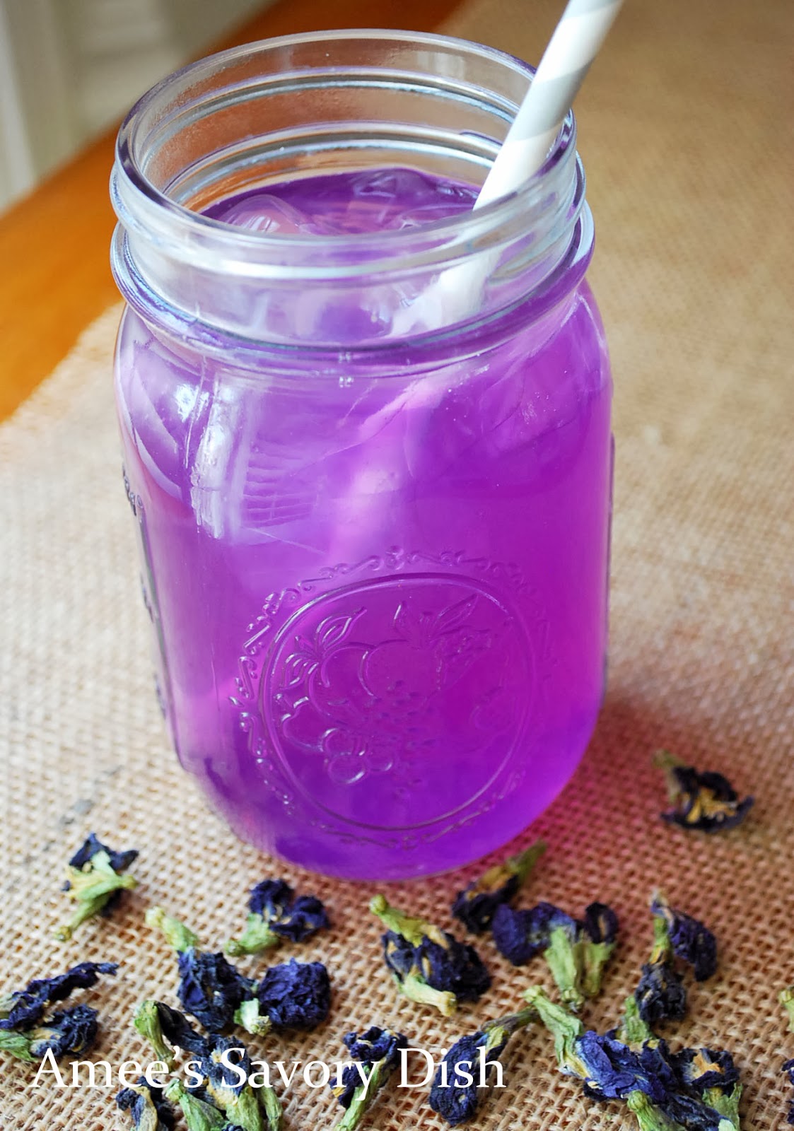 How To Make Butterfly Pea Flower Lemonade - Amee's Savory Dish