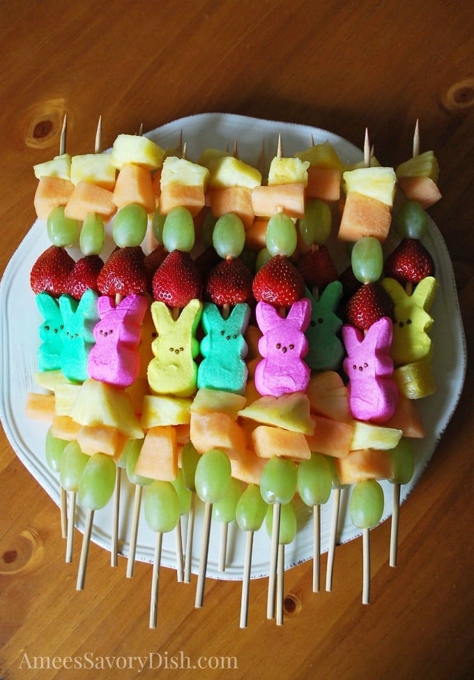 Peep Fruit Kabobs