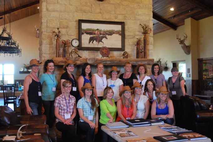 food bloggers visiting a beef cattle ranch