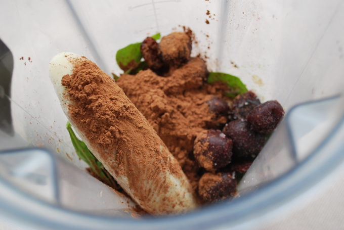 Chocolate Cherry Green Smoothie