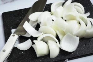 cut onions for kabobs