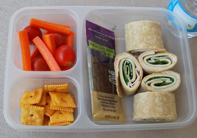 clean eating pinwheels lunch