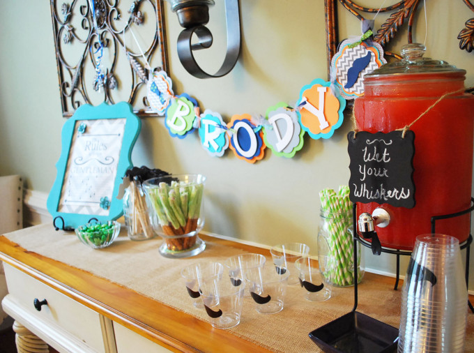 shower decor buffet