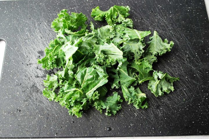 chopped kale for kale salad