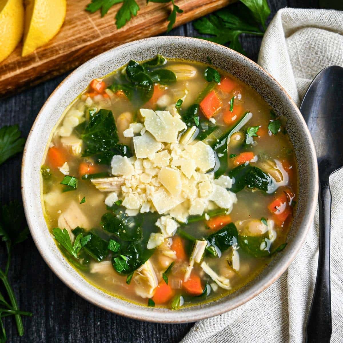 Slow Cooker Chicken & Bean Soup