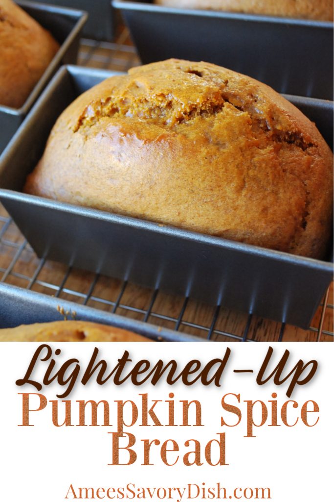 pumpkin bread freshly baked in pans