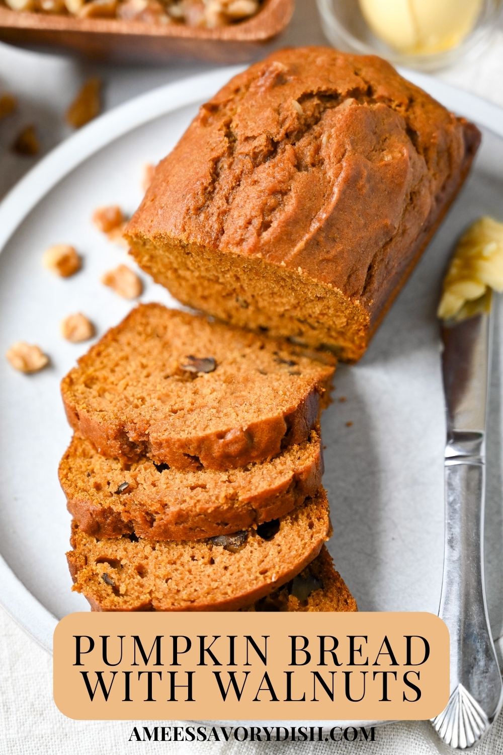 Made with pumpkin puree, Greek yogurt, unbleached flour, and coconut sugar, it’s a bit lighter than the traditional recipe yet just as tender, moist, and full of warming fall flavor!  via @Ameessavorydish