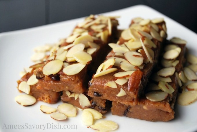 Homemade Protein Bars with chocolate chips