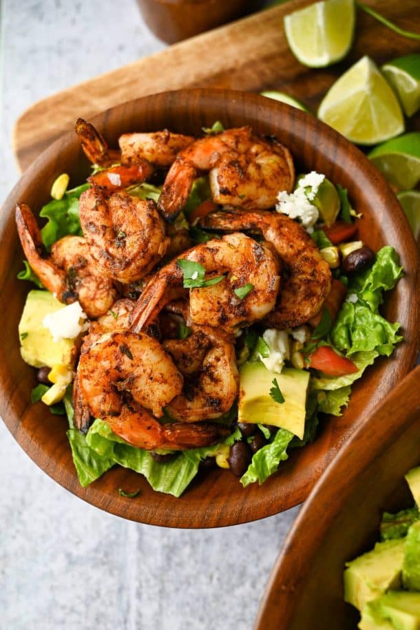 Grilled Mexican Shrimp Salad- Amee's Savory Dish