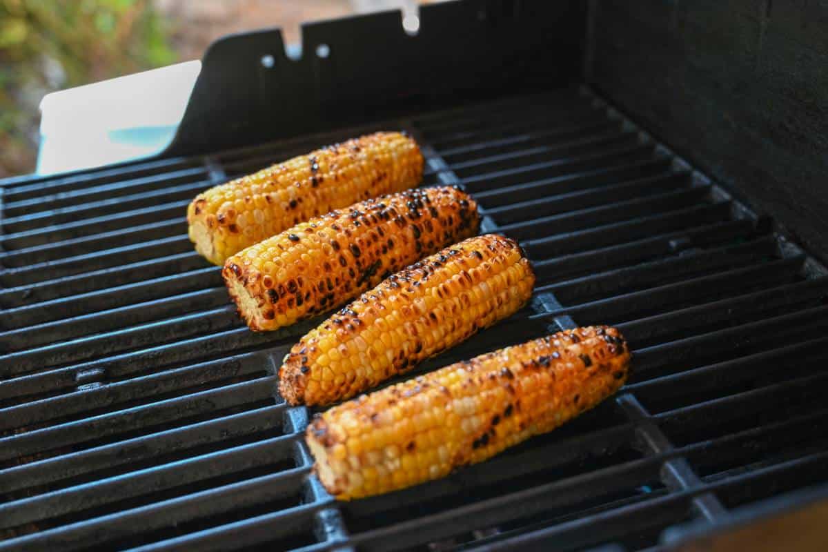 corn on a grill