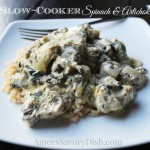 Slow Cooker Spinach Artichoke Chicken recipe