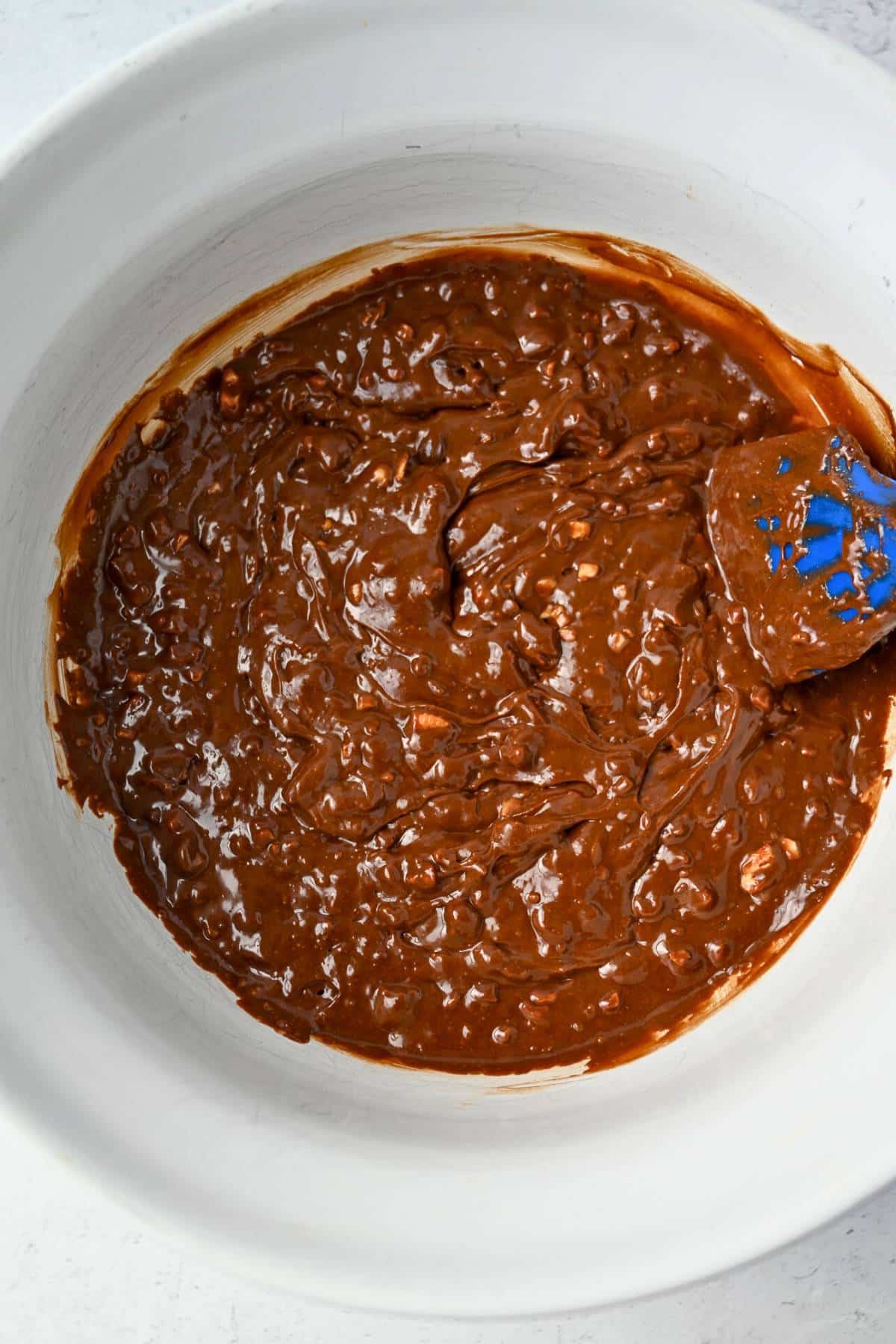 brownie batter in a bowl