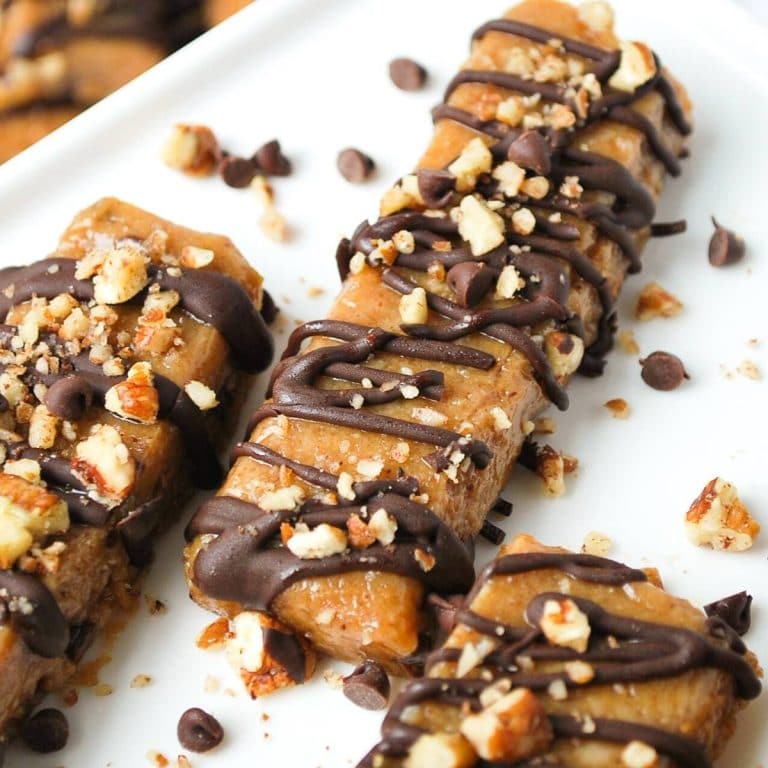 No-Bake Peanut Butter Protein Bars with Chocolate Chips {Gluten-Free}