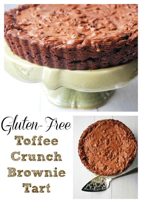 Gluten Free Toffee Crunch Brownie Tart Amees Savory Dish