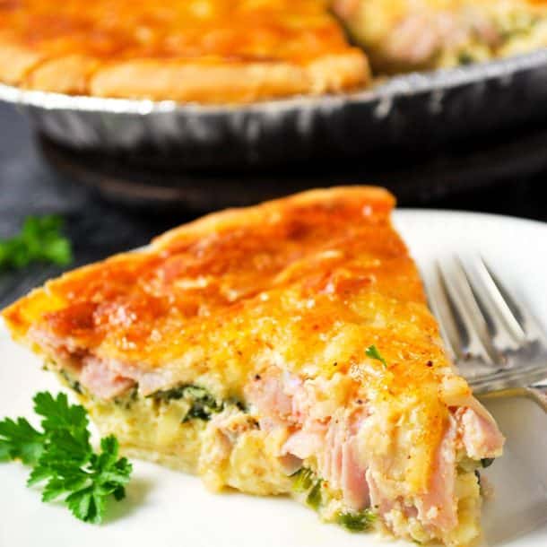 Ham Spinach Gruyere Gluten Free Quiche Amee's Savory Dish