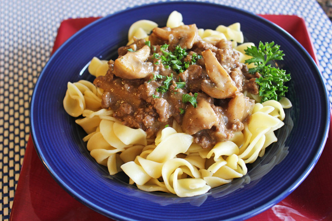 Lightened-Up Beef Stroganoff