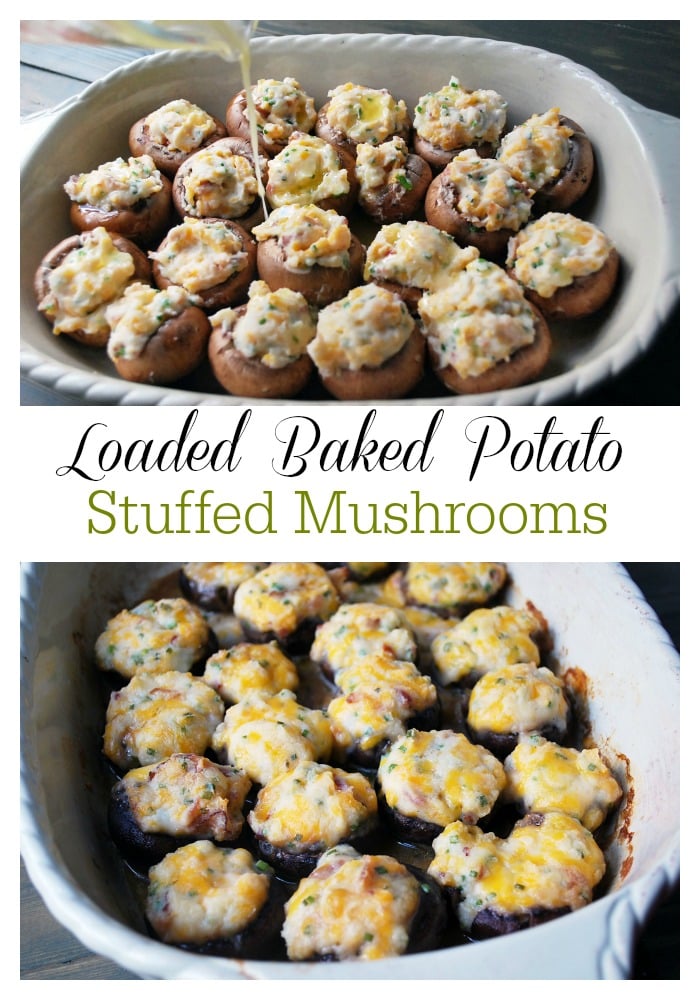 These Gluten-Free Stuffed Mushrooms are unlike any stuffed mushroom you've had before! Portobello caps are stuffed with bacon & cheddar mashed potatoes and then baked to perfection. via @Ameessavorydish