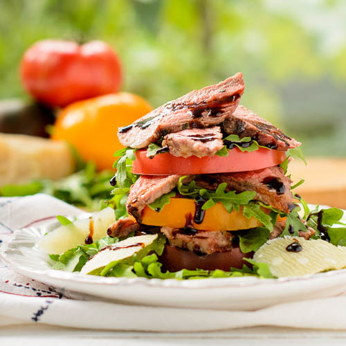 Steak Heirloom Tomato Salad