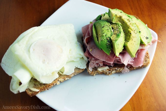 Ultimate Breakfast Sandwich Open Faced