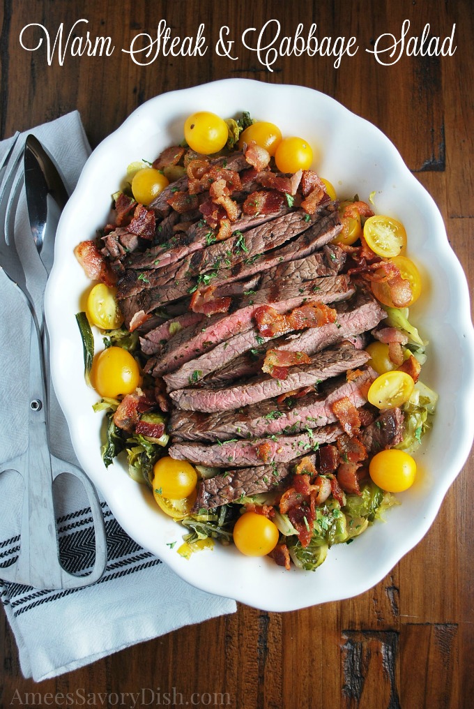 Warm Steak & Cabbage Salad