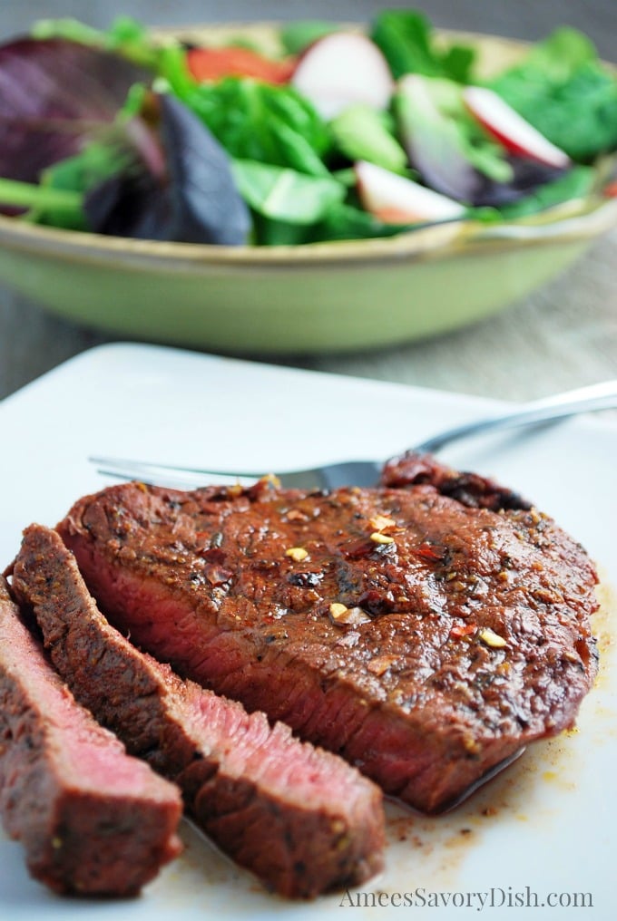 Red Chile Coriander Steaks recipe