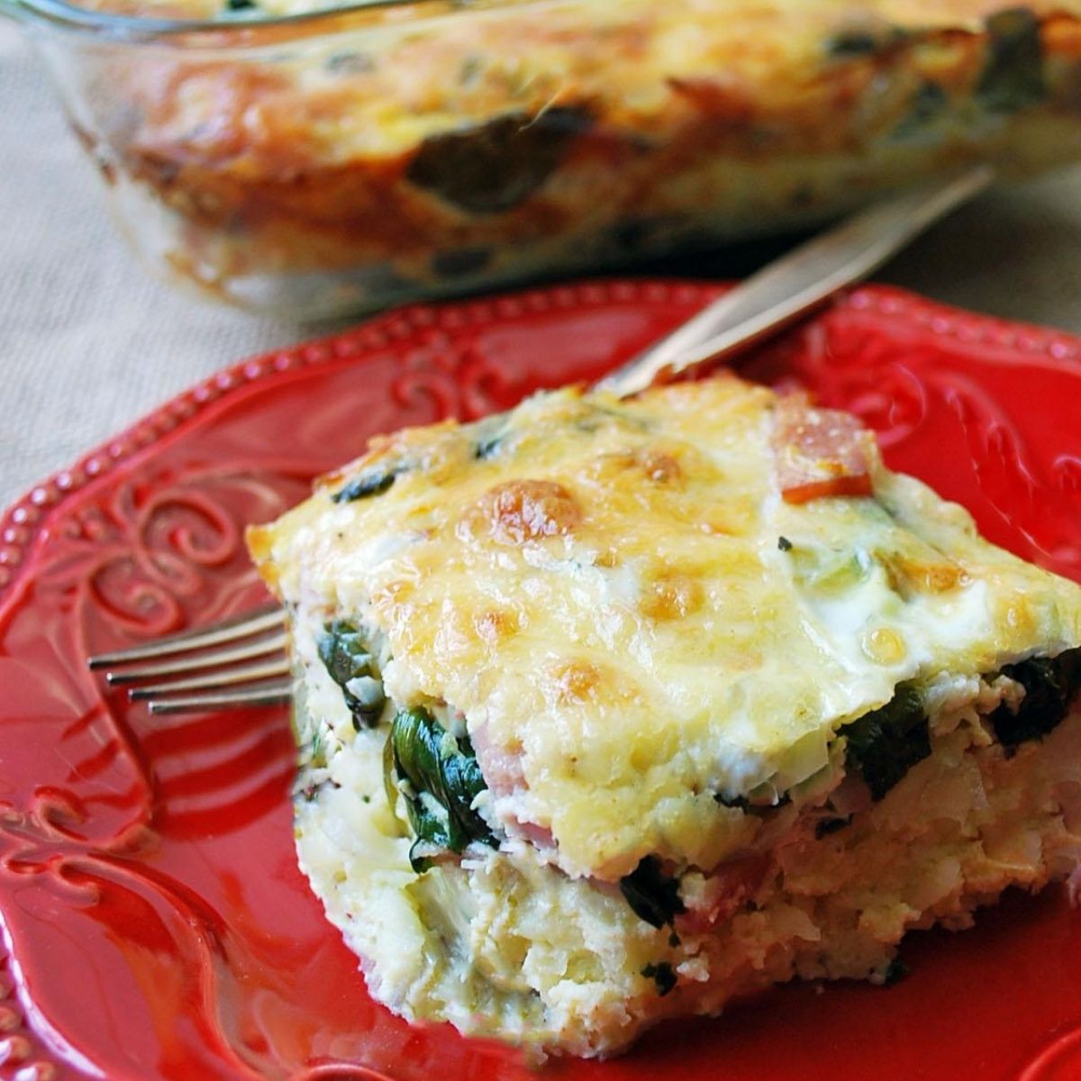 Healthy Hashbrown Casserole with Spinach Amee's Savory Dish