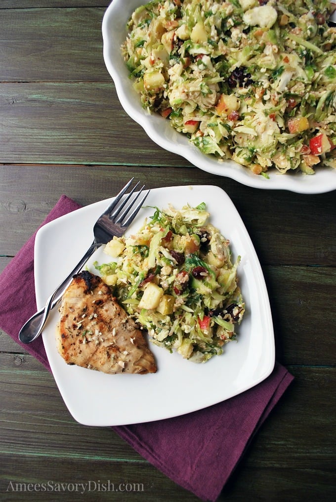 Brussels Sprouts Salad with Apples