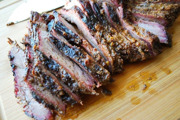Smoked Beef Brisket on a Big Green Egg- Amee's Savory Dish